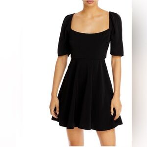 Lucy Paris Black Mini Babydoll Cutout Dress